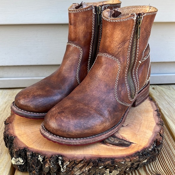 BEDSTU Shoes Bedstu Eiffel Cobbler Series Dual Zippers Booties